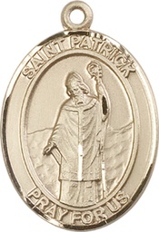 [7084GF] 14kt Gold Filled Saint Patrick Medal