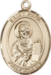 [7086GF] 14kt Gold Filled Saint Paul the Apostle Medal