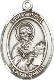 [7086SS] Sterling Silver Saint Paul the Apostle Medal