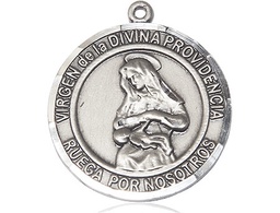 [7087RDSPSS] Sterling Silver Virgen Divina Providencia Medal