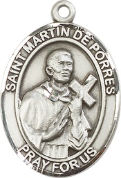 [7089SS] Sterling Silver Saint Martin de Porres Medal