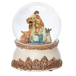 [RO-134095] 5.7&quot;H Mus Holy Family  Animals - Christmas
