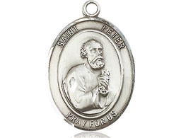[7090SS] Sterling Silver Saint Peter the Apostle Medal