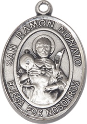 [7091SPSS] Sterling Silver San Raymon Nonato Medal
