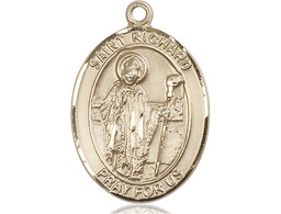 [7093GF] 14kt Gold Filled Saint Richard Medal