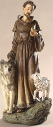 [RO-45693] 9.75&quot;H St Francis Figure