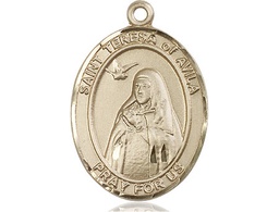[7102GF] 14kt Gold Filled Saint Teresa of Avila Medal