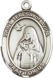 [7102SS] Sterling Silver Saint Teresa of Avila Medal