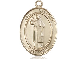 [7104GF] 14kt Gold Filled Saint Stephen the Martyr Medal