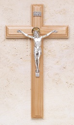 [17/436] 9In. Maple Crucifix With Salerni Corpus
