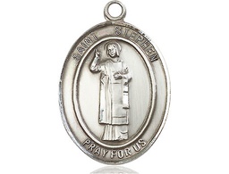 [7104SS] Sterling Silver Saint Stephen the Martyr Medal