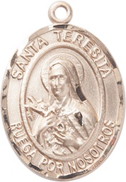 [7106SPGF] 14kt Gold Filled Santa Teresita Medal