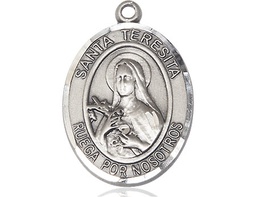 [7106SPSS] Sterling Silver Santa Teresita Medal
