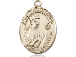[7109GF] 14kt Gold Filled Saint Thomas More Medal