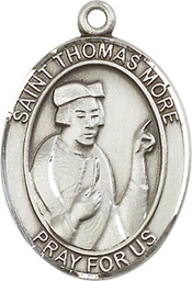 [7109SS] Sterling Silver Saint Thomas More Medal
