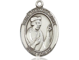 [7109SS] Sterling Silver Saint Thomas More Medal