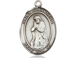 [7111SS] Sterling Silver Saint Juan Diego Medal