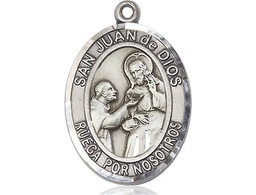 [7112SPSS] Sterling Silver San Juan de Dios Medal