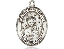[7115SS] Sterling Silver Our Lady of la Vang Medal