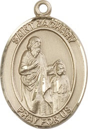 [7116GF] 14kt Gold Filled Saint Zachary Medal