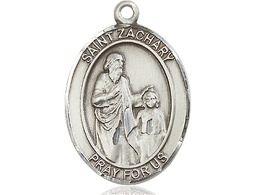[7116SS] Sterling Silver Saint Zachary Medal
