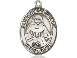 [7117SS] Sterling Silver Saint Julie Billiart Medal