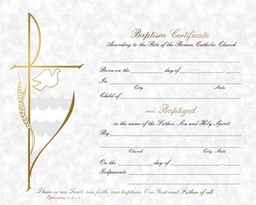 [XB102] Parchment Baptismal Certificate