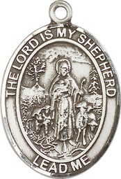 [7119SS] Sterling Silver Lord Is My Shepherd Medal