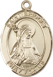 [7122GF] 14kt Gold Filled Saint Bridget of Sweden Medal