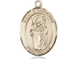 [7124GF] 14kt Gold Filled Saint Stanislaus Medal