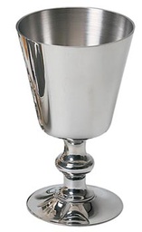 [K-342-PEWTER] Chalice.  Pewter.  5-1/2?H., 3-3/8? dia. cup, 8 oz. cap.