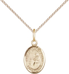 [9231GF/18GF] 14kt Gold Filled Saint John of the Cross Pendant on a 18 inch Gold Filled Light Curb chain