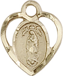 [5422KT] 14kt Gold Our Lady of Guadalupe Medal
