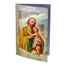 [HI-2432-630] 3 3/4" x 6" Saint Joseph Novena Book  Sold in Inc of 10