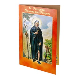 [HI-2432-514] 3 3/4" x 6" Saint Peregrine Novena Book  Sold in Inc of 10