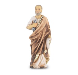[HI-1735-518] 4" Cold Cast Resin Hand Painted Statue of St Peter