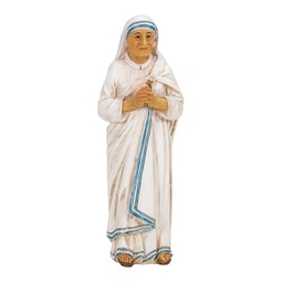 [HI-1735-575] 4&quot; Cold Cast Resin Hand Painted Statue Of St.Teresa Of Calcutta