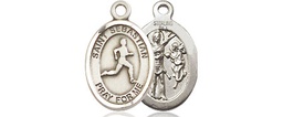 [9176SS] Sterling Silver Saint Sebastian Track and Field Medal