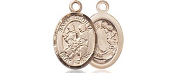 [9179GF] 14kt Gold Filled Saint Cecilia Marching Band Medal