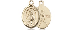 [9181GF] 14kt Gold Filled Saint Rita Baseball Medal