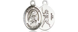 [9181SS] Sterling Silver Saint Rita Baseball Medal