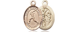[9183GF] 14kt Gold Filled Saint Sebastian  Softball Medal