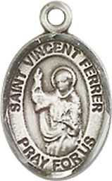 [9201SS] Sterling Silver Saint Vincent Ferrer Medal