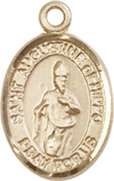 [9202GF] 14kt Gold Filled Saint Augustine of Hippo Medal