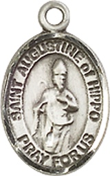 [9202SS] Sterling Silver Saint Augustine of Hippo Medal