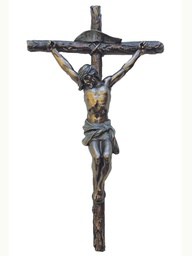 [SR-72690] Crucifix Lightly Painted Bronze 16"