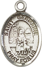 [9211SS] Sterling Silver Saint Germaine Cousin Medal