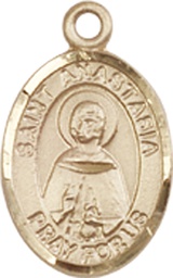 [9213GF] 14kt Gold Filled Saint Anastasia Medal