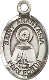[9213SS] Sterling Silver Saint Anastasia Medal