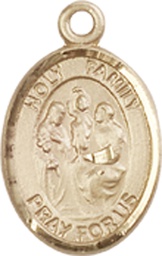 [9218GF] 14kt Gold Filled Holy Family Medal